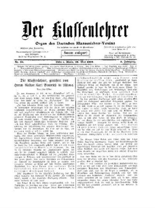 Die Klassenlehrer, gerichtet von Herrn Rektor Karl Bindrich in Altona