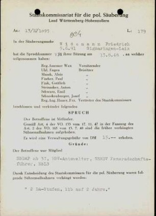 Widemann, Friedrich