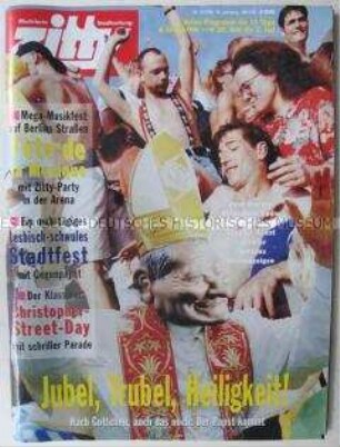 Berliner Stadtmagazin "zitty" u.a. zum "Fete de la Musique" und zum "Christopher-Street-Day"