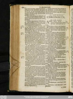 Het Eerste Boeck der Chroniken.