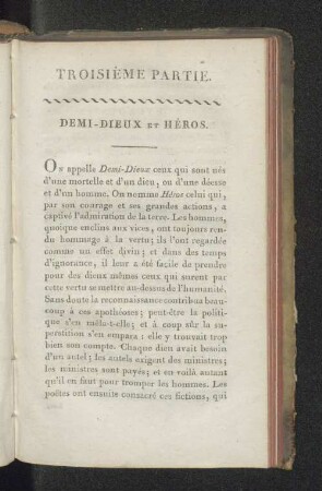 TROISIÈME PARTIE. DEMI-DIEUX et HÉROS.