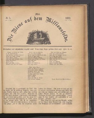 N° 5. Mai. 1892