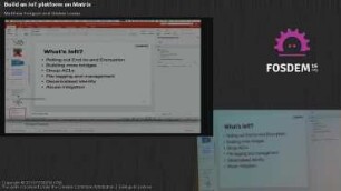 Build an IoT platform on Matrix