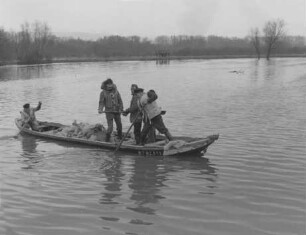 Hochwasser im Februar 1970 am Mittelrhein