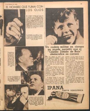 El hombre que fuma con los ojos [Fotografías]