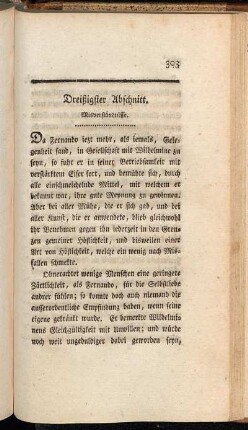 Dreißigster Abschnitt. Misverständnisse