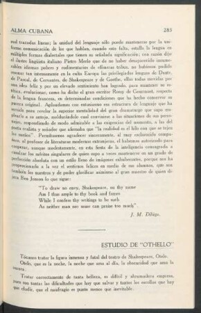 Estudio de "Othello"