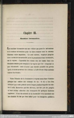 Chapitre III. Machine locomotive