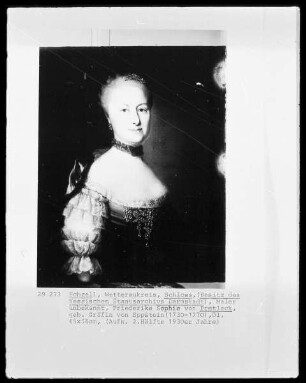 Bildnis der Friederike Sophie von Pretlack, geb. Gräfin von Eppstein