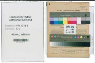 Entnazifizierung Wilhelm Albring , geb. 01.04.1907 (Oberarzt)