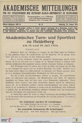 Nr. 13 (24. Januar 1914)