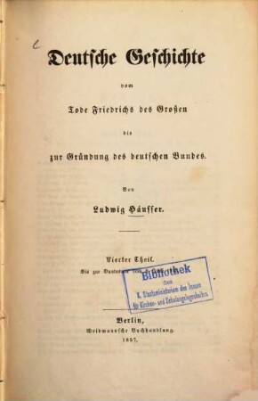 Deutsche Geschichte vom Tode Friedrichs des Großen bis zur Gründung des deutschen Bundes, 4. Bis zur Bundesacte vom 8. Juni 1815