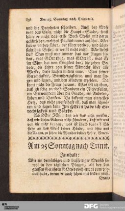 Am 25. Sonntag nach Trinitatis