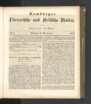 No. 8. 28. Januar 1852