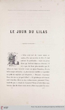 Le Jour du Lilas