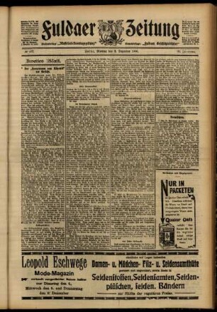 Zweite Ausgabe vom Montag, den 03. Dezember 1906.