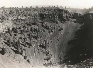 New Mexico. Erloschener Vulkan, Krater (Bandera-Crater?)