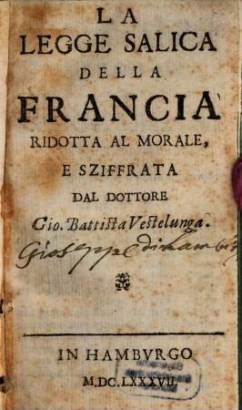 La Legge Salica