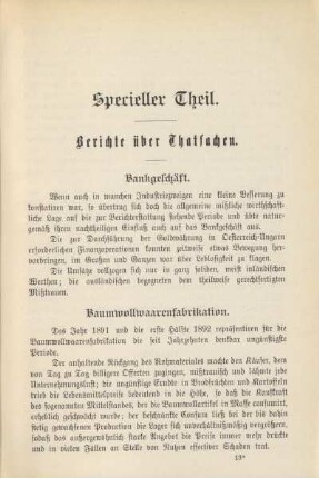 Specieller Theil.