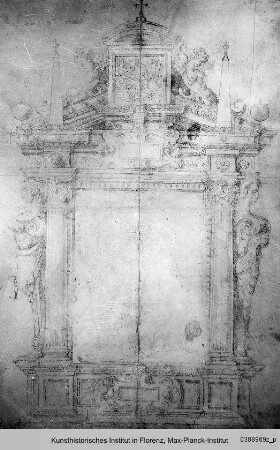 Entwurf für den Schmuckrahmen eines Altars