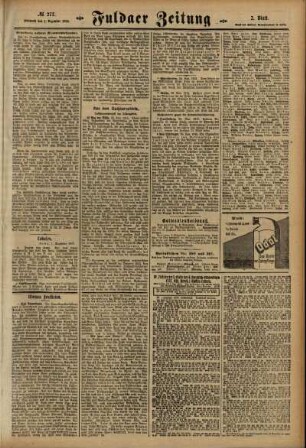 Zweite Ausgabe vom Mittwoch, den 01. Dezember 1915.