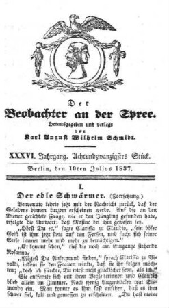 28. Stueck, 10. Juli 1837