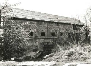 Cossebaude-Gohlis, Elbstraße 3. Gehöft (1864). Stallgebäude