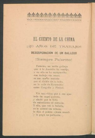 Desesperación de un gallego : !Siempre Palermo!