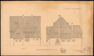 Kunstgewerbeausstellung 1904, Breslau Einfamilienhaus: Ostansicht und Nordansicht