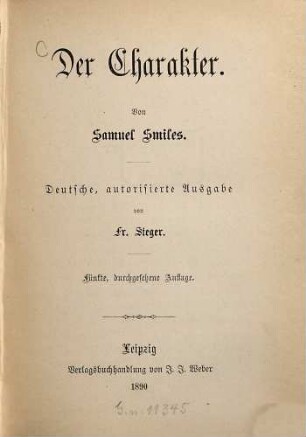 Der Charakter