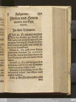 Fürsten und Herren werden von Gott regiert.