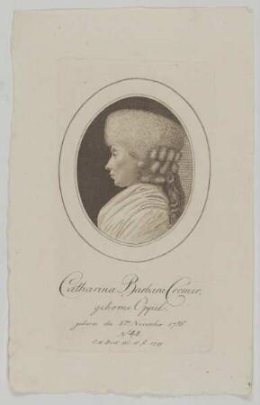 Bildnis der Catharina Barbara Cremer
