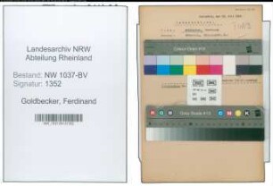 Entnazifizierung Ferdinand Goldbecker , geb. 08.03.1889 (Kaufmann)
