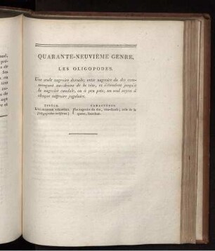 QUARANTE-NEUVIÉME GENRE