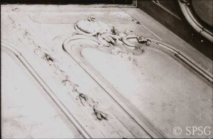 Berlin, Schloss Charlottenburg, Neuer Flügel, Schreibkammer, R. 355, Detail.