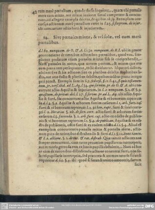 14. Sive poenales mixtae, & vel solae, vel cum mere poenalibus