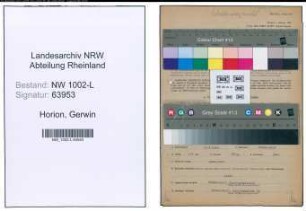 Entnazifizierung Gerwin Horion , geb. 25.04.1905 (Gerichtsrat)