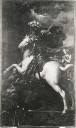 Der heilige Georg : Der heilige Georg (B. d. L. Dossi; Leinwand; 2,06 x 1,21 m; Staatliche Kunstsammlungen Dresden (SKD))