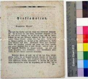 Proclamation Napoleons nach der Schlacht bei Austerlitz und nach dem Friedensschluss von Schönbrunn Schönbrunn, 6. Nivose an 14