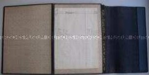 Aktenmappe mit alphabetischem Register; um 1930