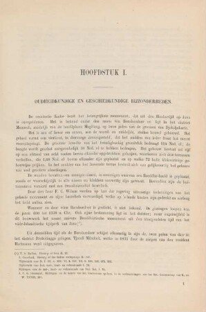 Hoofdstuk I. Oudheidkundige en geschiedkundige bijzonderheden