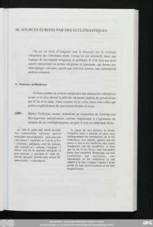 III. Sources Écrites Par Des Ecclésiastiques