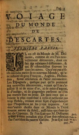 Voyage Du Monde De Descartes, 1