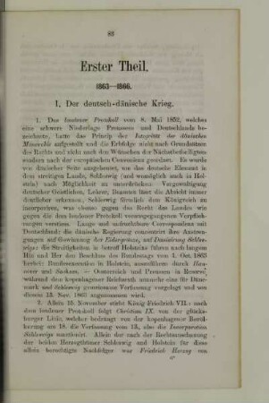 I. Der deutsch-dänische Krieg