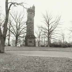 Dresden-Plauen, Großmannstraße. Johann-Gottlieb-Fichte-Park, Fichteturm (1896; F. Fichtner, W. Fichtner, A. Fichtner)
