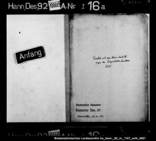 Traktat Georgs II. als König von England mit Kaiser Karl VI. wegen der Pragmatischen Sanktion