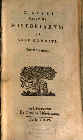 Titi Livii Historiarum Libri, 2