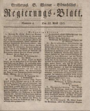 Nr. 4 : 22. April 1817