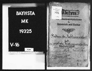 Studium der Rechtswissenschaft in genere und Prüfungsvorschriften (Vorbedingungen für den höheren Justiz- und Verwaltungsdienst).
