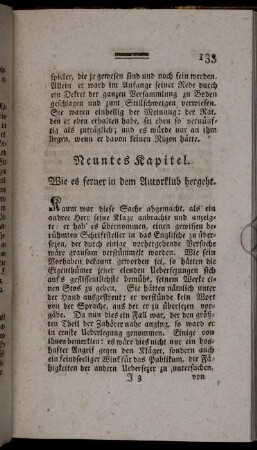 Neuntes Kapitel. Wie es ferner in dem Autorklub hergeht.